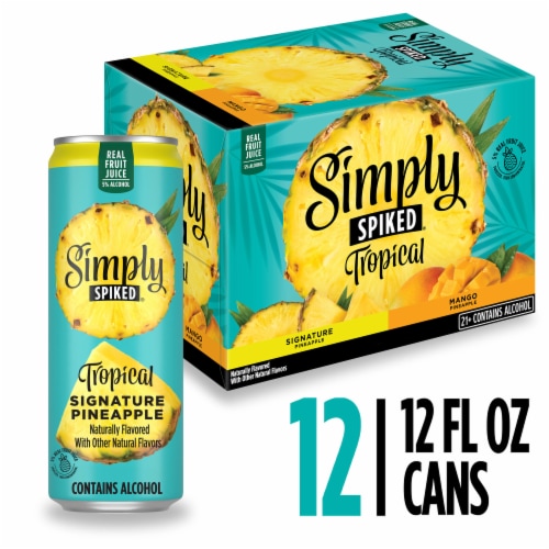 Simply Spiked Tropical Alcohol Beverages Variety Pack Perspective: front