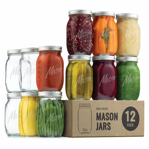 Ball 1 Quart Wide Mouth Mason Canning Jar (12-Count)