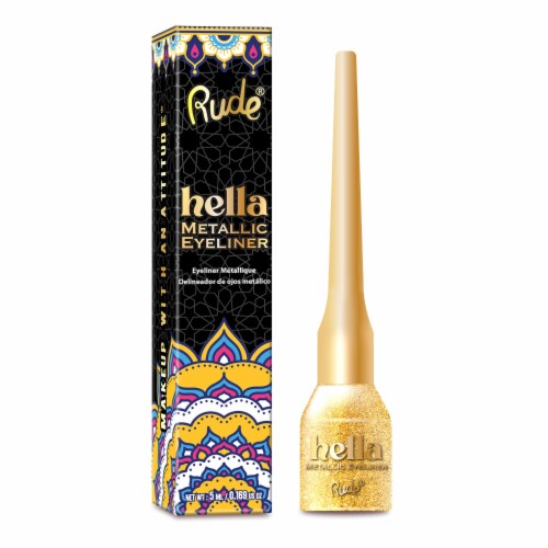 RUDE Hella Metallic Eyeliner Perspective: front