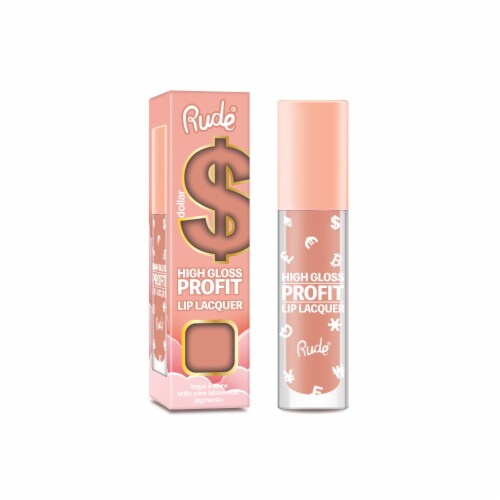 Rude® High Gloss Profit Lip Lacquer Dollar Perspective: front