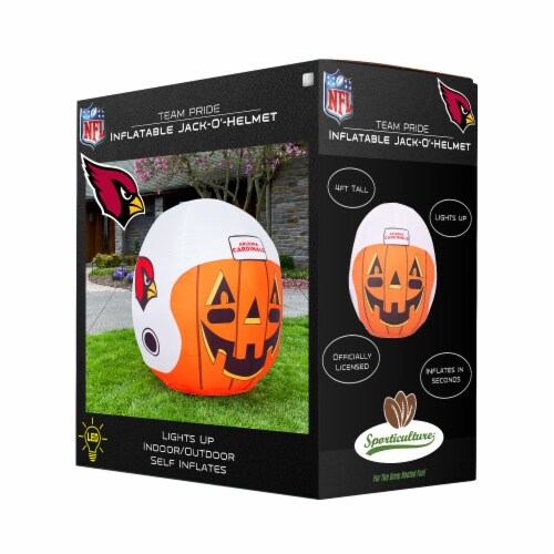 Arizona Cardinals Team Pride Inflatable Jack-O'-Helmet Perspective: front
