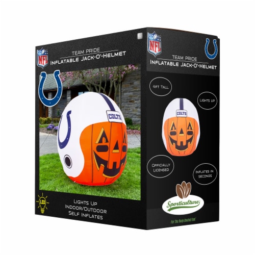 Indianapolis Colts Team Pride Inflatable Jack-O'-Helmet Perspective: front