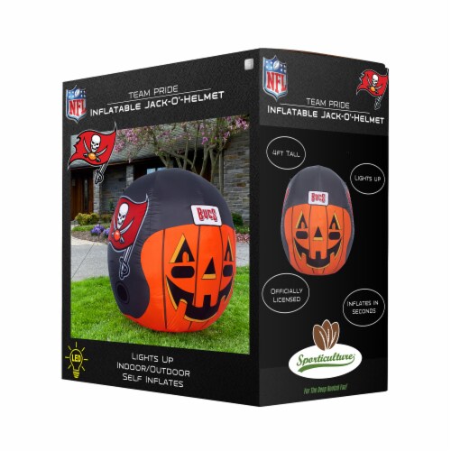 Tampa Bay Buccaneers Team Pride Inflatable Jack-O'-Helmet Perspective: front