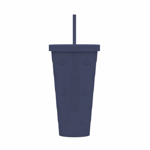 Vessel Mermaid Scale Tumbler - Navy Perspective: front
