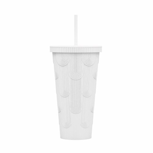 Vessel Mermaid Scale Tumbler - White Perspective: front