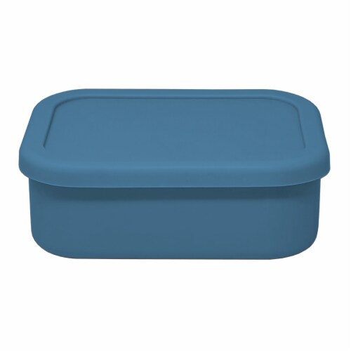 Alta Blue Silicone Storage Container Perspective: front