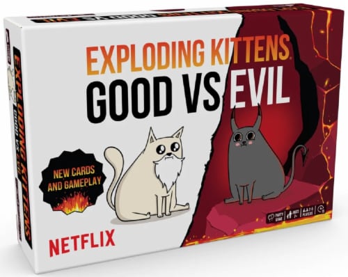 Exploding Kittens® Good VS Evil Board Game Perspective: front