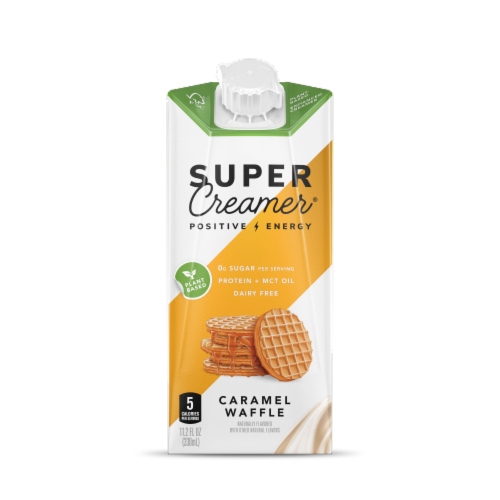 Super Creamer® Caramel Waffle Creamer Perspective: front
