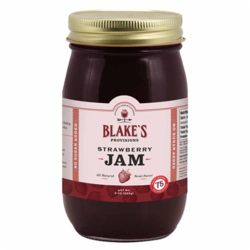 Blake's Orchard Provisions Strawberry Jam Perspective: front