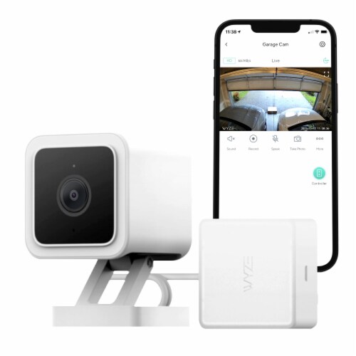 Wyze Cam Garage Door & Controller Perspective: front
