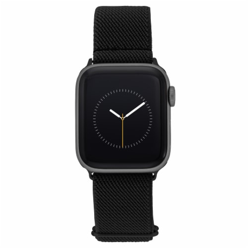 Apple Watch Woven Elastic Band - Black Perspective: front