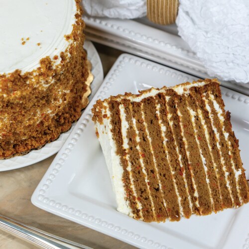 Chesapeake Bay Gourmet Carrot Smith Island Cake, Official State Cake of Maryland Perspective: front
