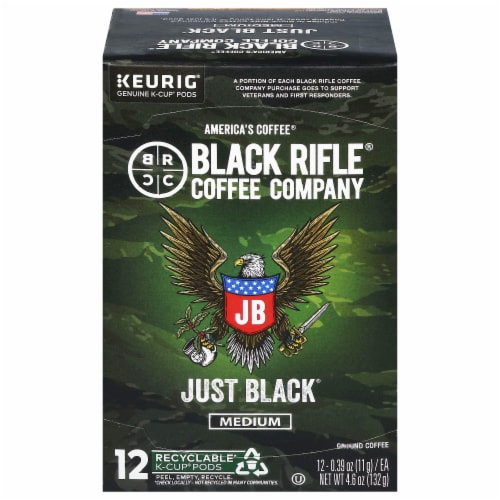 Black Rifle® Coffee Company Just Black Medium Roast K-Cup Coffee Pods Perspective: front