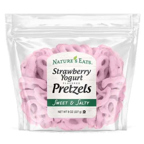 Nature's Eats® Sweet & Salty Strawberry Yogurt Flavored Pretzels Perspective: front