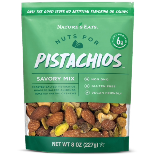 Nature's Eats Nuts for Pistachios Savory Mix Perspective: front
