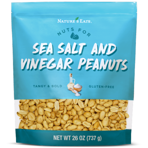 Nature's Eats Salt & Vinegar Peanuts Perspective: front
