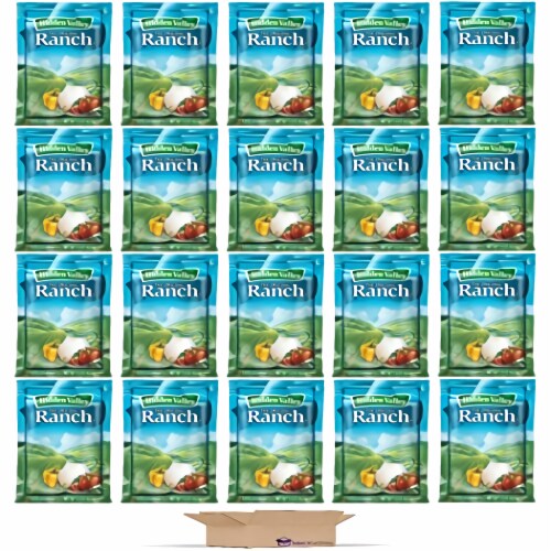 Salad Dressing Packets by Hidden Valley | 1.5 Ounce | 20 Pack (Ranch) Perspective: front