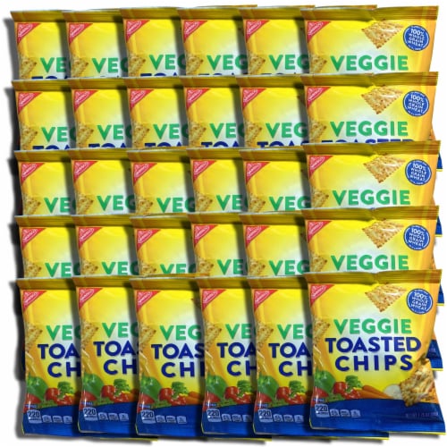 100% Whole Grain Veggie Wheat Thin Toasted Chips Bundled by Tribeca Curations | 1.75 Ounce | Perspective: front