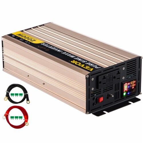 Vevor Pure Sine Wave Inverter Power Inverter 2000W Dc12V To Ac110V Converter Lcd, 1 Fred Meyer