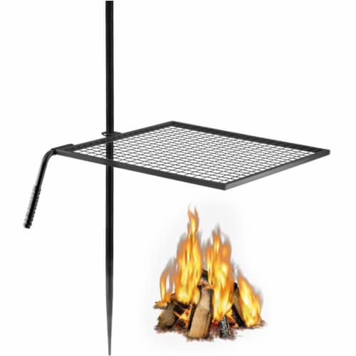 Vevor Campfire Swing Grill Adjustable Swivel Grill Bbq Fire Pit Grate Plate, 1 Smith’s Food