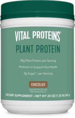 Vital Proteins Chocolate Plant Protein Dietary Supplement Perspective: front