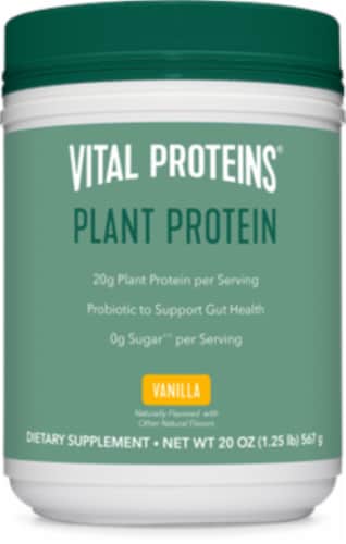 Vital Proteins Vanilla Plant Protein Dietary Supplement Perspective: front