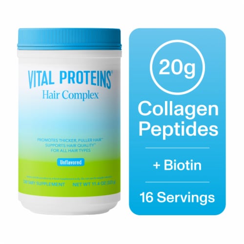 Vital Proteins® Unflavored Hair Complex Dietary Supplement Perspective: front