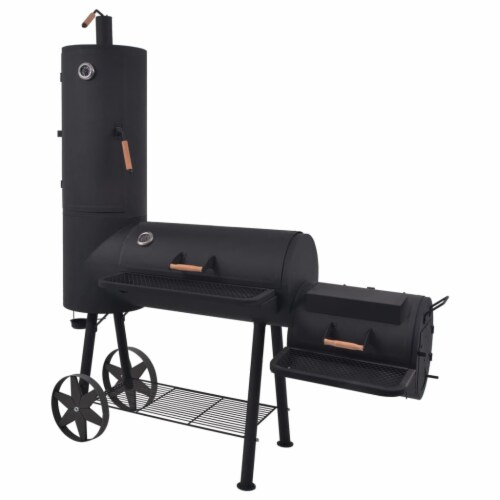 BBQ Charcoal Smoker with Bottom Shelf Black Heavy XXL BBQ Charcoal Smoker with Bottom Shelf Black Heavy XXL