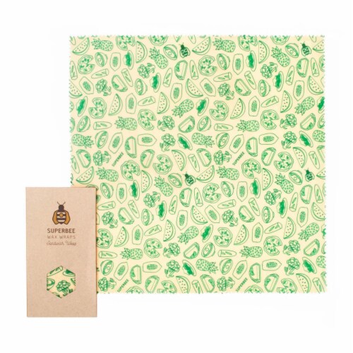 Beeswax Sandwich Wrap, Large Beeswax Wrap, 13" x 13", 1 pc 33 x 33 cm
