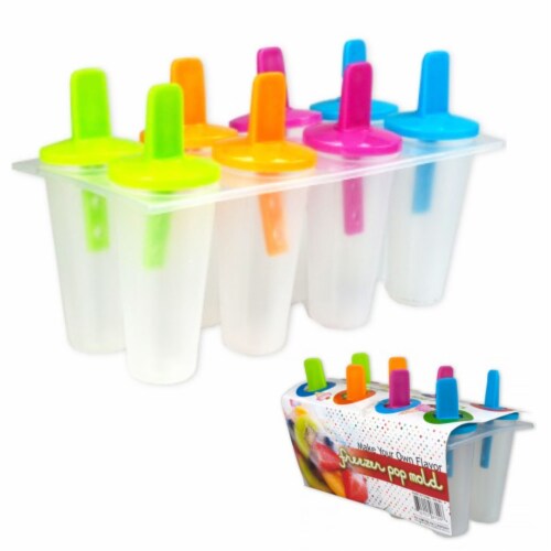 8 Freezer Ice Pop Maker Mold Popsicle Dessert Ice Cream Frozen