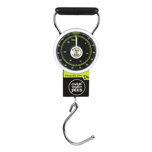 Travelon Luggage Scale Stop Lock Tape Measure New 75 LB Hanging