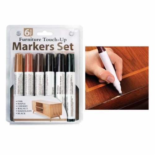 6 Pc Furniture Touch Up Marker Pen Wood Wax Scratch Repair Filler Remover  Fix, 1 - Kroger