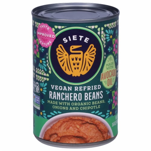 Siete Vegan Refried Ranchero Beans Perspective: front