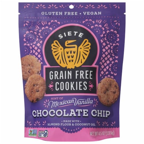 Siete Hint of Mexican Vanilla Chocolate Chip Cookies Perspective: front