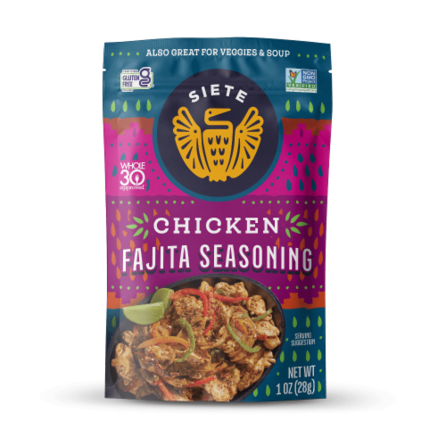 Siete Chicken Fajita Seasoning Perspective: front