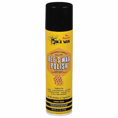 The Original Bee's Wax Polish Lemon Scent Bee's Wax Polish Spray Perspective: front
