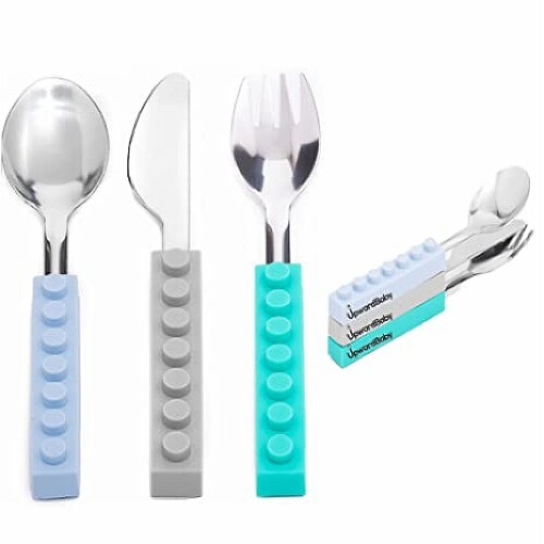 Toddler Utensils Baby Spoons and Forks Set- Includes Baby Utensils Case  Toddler Spoon Toddler Fork - Bpa Free 4 Pieces