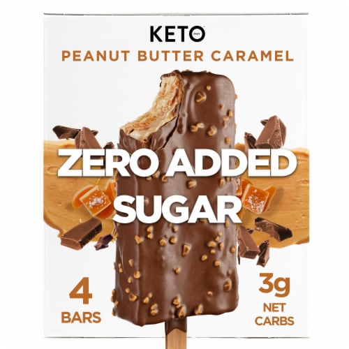 Keto Pint Zero Added Sugar Peanut Butter Crunch Ice Cream Bar