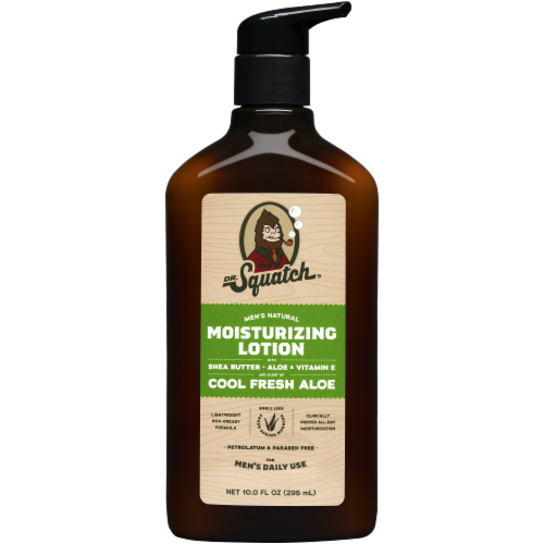Dr. Squatch® Men's Natural Cool Fresh Aloe Moisturizing Lotion Perspective: front