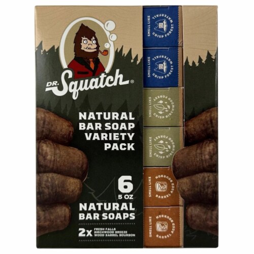 Dr. Squatch Natural Bar Soap, Variety Pack, 5 Ounce (Pack of 6), 1 unit -  Pick 'n Save