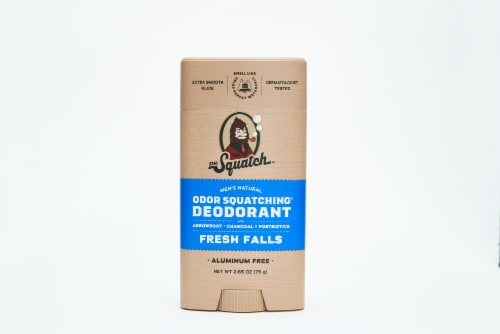Dr. Squatch® Men's Deodorant Stick Fresh Falls Aluminum Free Perspective: front