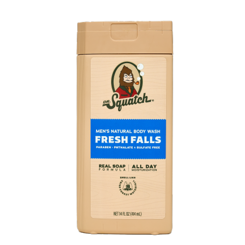 Dr. Squatch® Fresh Falls Men's Natural Body Wash Perspective: front