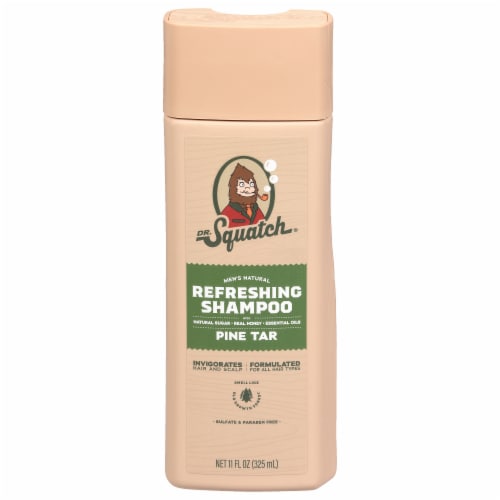Dr. Squatch® Pine Tar Shampoo Perspective: front