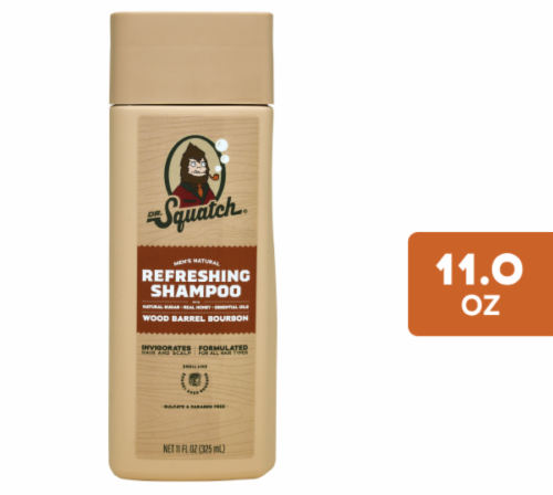 Dr. Squatch® Wood Barrel Bourbon Men's Natural Shampoo Perspective: front