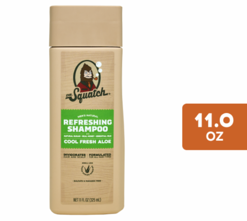 Dr. Squatch® Cool Fresh Aloe Men's Natural Shampoo Perspective: front
