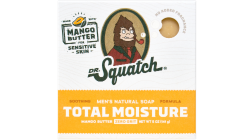 Dr Squatch® Total Moisture Mango Scent Bar Soap Perspective: front