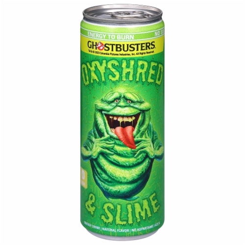 OxyShred Ultra Energy Ghostbusters® OxyShred & Slime Energy Drink Single Can Perspective: front