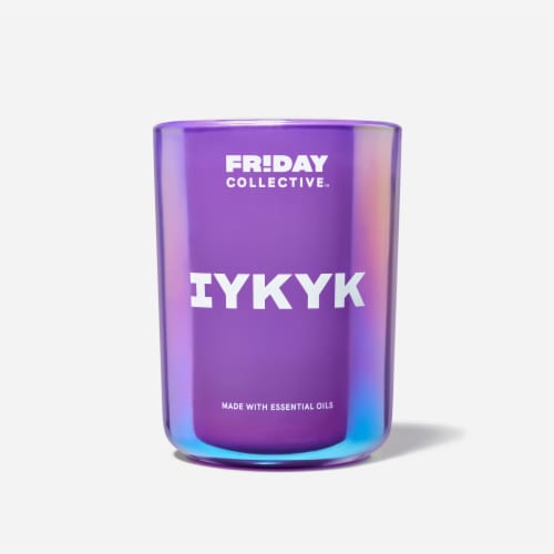 Friday Collective™ IYKYK Jar Candle Perspective: front
