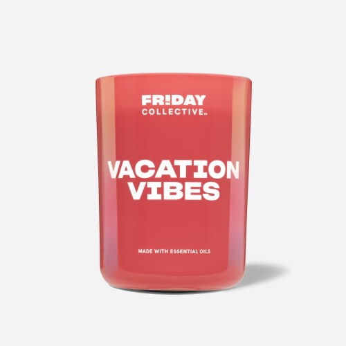 Friday Collective™ Vacation Vibes Candle Perspective: front