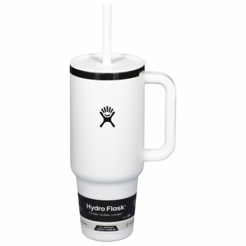 Hydro Flask® All Around™ Travel Tumbler - White Perspective: front